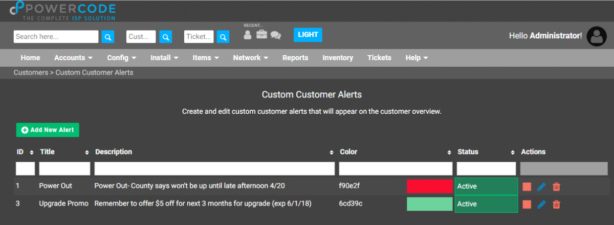 Start Using Custom Customer Alerts – Powercode