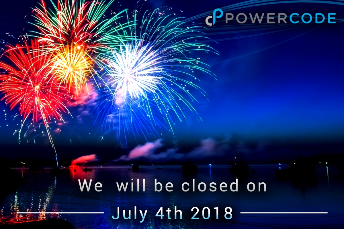 England Powercode Closed for Independence Day! – Powercode
